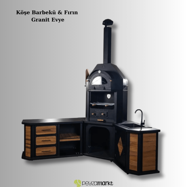 Evo Köşe Barbekü & Fırın (Granit Evyeli)