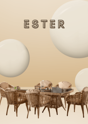 rattan yemek masası