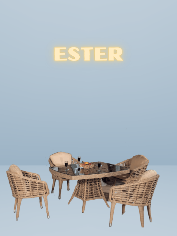 Ester 4 Kişilik Masa Takımı