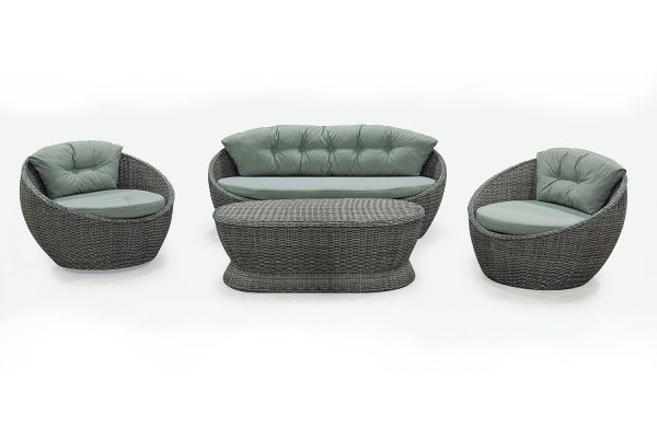 rattan dönerli oturma grubu